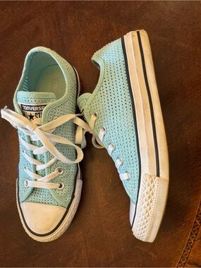 Converse Mint Green Low Top Sneakers